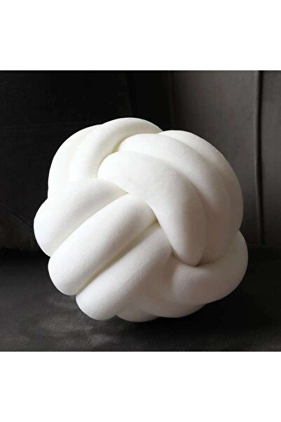 PAN HOME Cushy Loft Knot Cushion D27cm-white