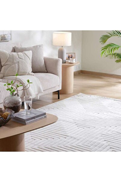 PAN HOME Juno Fibril Rug 200x290cm - Cream