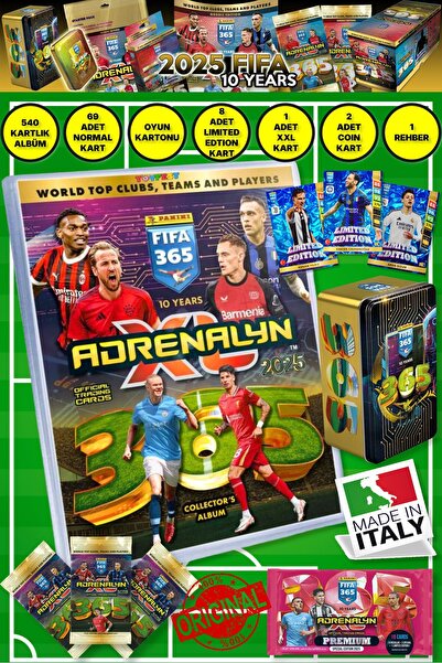 TOYFEST Panini Adrenalyn Fifa 365 - 2025 Mega Set Football Player Cards, Offi...