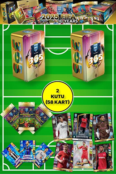 TOYFEST Panini Fifa 365 - 2025 Official TC Tin Box - Metal Kutulu Futbolcu Ka...