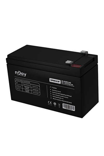 nJoy Baterie VRLA AGM GP09122F 12V 9Ah pentru UPS și sisteme de rezervă