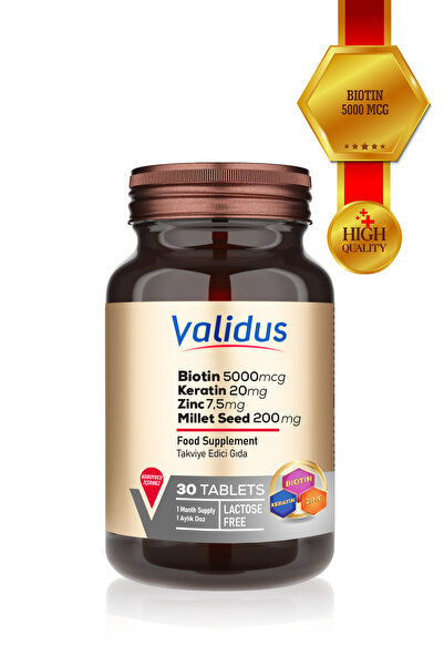 Validus Biotin Keratin Zinc 30 Tablet