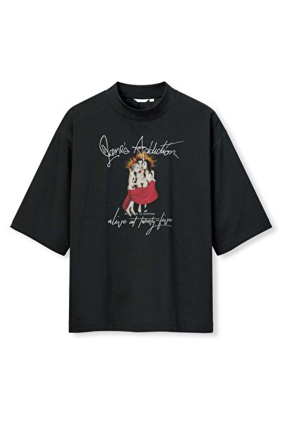 buzagi tasarım ürünleri Jane's Addiction Digital Print Oversize Black Unisex ...