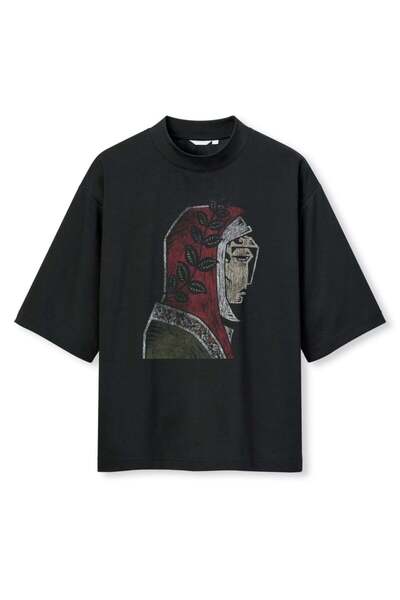 buzagi tasarım ürünleri Sepultura Digital Print Oversize Black Unisex T-Shirt