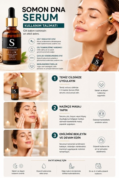 For You Gold Somon Dna Serum - Leke & Yaşlanma Karşıtı, Onarım, Bakım Cilt Yüz Bakım Serumu