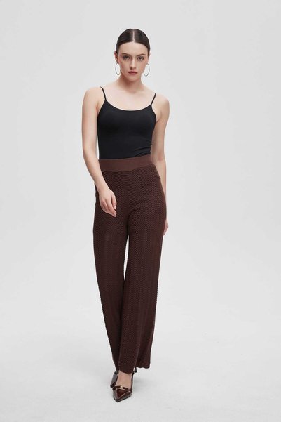 Livia Wide-Leg Solid Long Pants