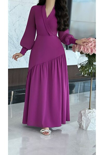 Livia Women's Puff-Sleeve V-Neck Dress