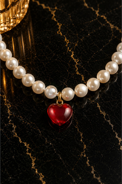 PURE BERRY KALP İNCİ KOLYE VE BİLEKLİK SET 8 MM
