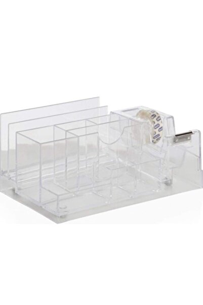 Generic Brand Organizator de birou Suport pentru pixuri cu tăietor de bandă T...