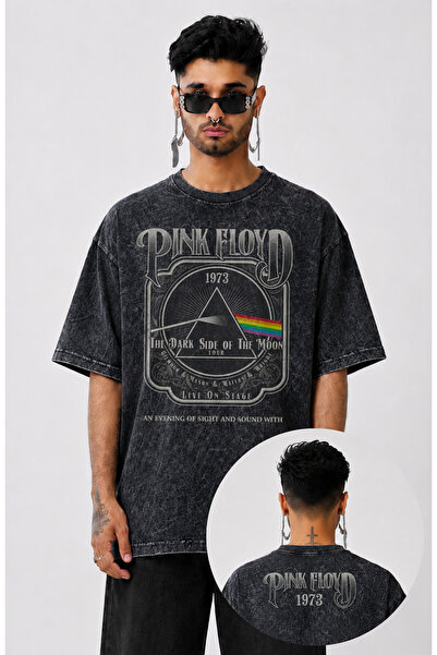 Fuddy Moda Unisex the Dark Side of the Moon Ense Written Washable T-Shirt, Ov...