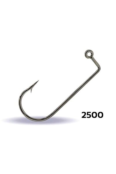 YOUVELLA 2500 Jig Head İğnesi Delikli Uzun 100lü Kutu Nikel - NO-2-0
