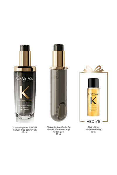 Kerastase Chronologiste L’huile De Parfum Saç Bakım Yağı Refill Seti L’huile ...