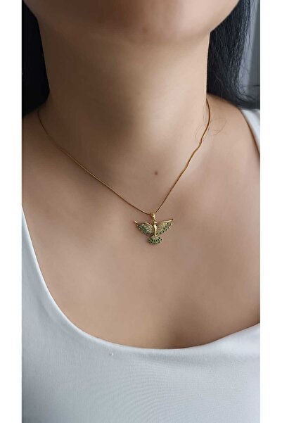 shop 316L Steel Non-Tarnish Phoenix Green Zircon Stone Women's Gift Special O...