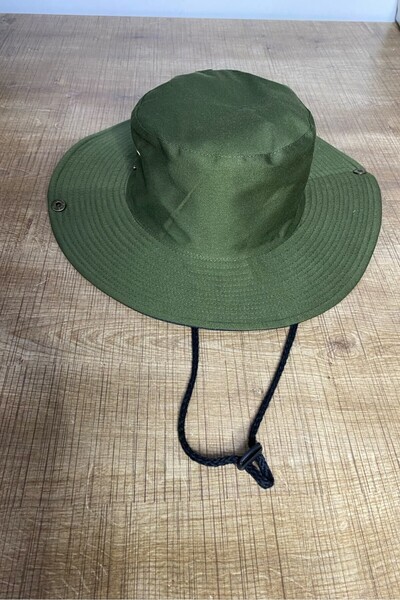 Mollycrush Luxury Wide Brimmed Hunter Hat Foldable |   Khaki Men's Drawstring...