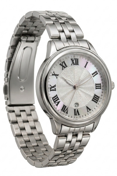 LONES TIME Women's Metal Wristwatch with Roman Numerals Round in Special Box