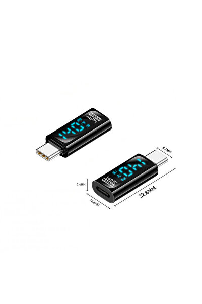 silabor Type-C U Shape Elbow Adapter Pd140W Digital Display 40Gbps Thunderbol...
