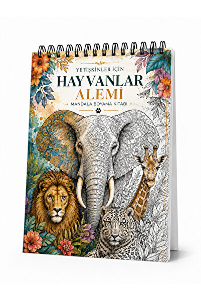 Pembe Yayınevi Yetişkinler İçin Mandala Orman Hayvanları