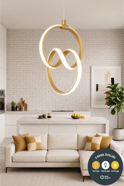 Lzy Avize Store 3 Renkli Signature Eskitme Sarkıt Avize Modern Salon, Mutfak,...