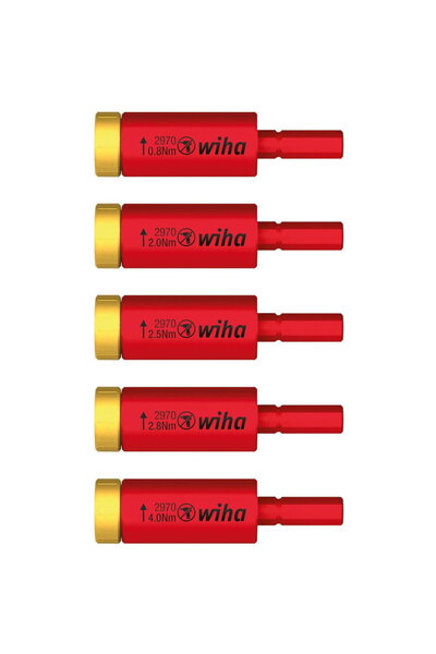 wiha Set cuplu easyTorque adaptor electric 5 buc