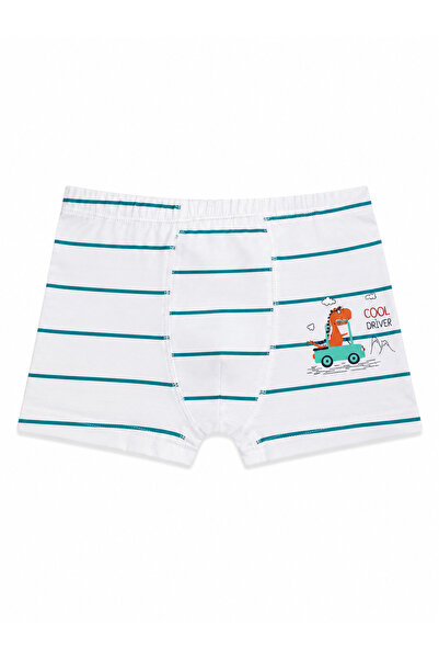 ÖZKAN underwear Özkan 31802 5'li Paket Erkek Çocuk Pamuklu Karışık Renkli Desenli Yumuşak Rahat Şort Boxer