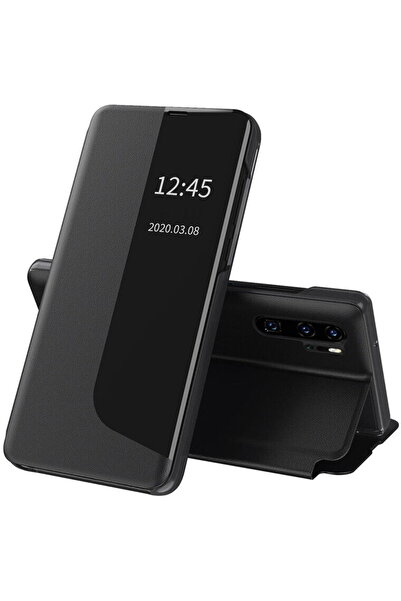 Techsuit Калъф за Huawei P30 Pro / P30 Pro New Edition - Серия eFold - Черен