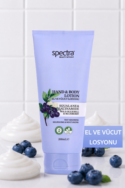 Spectra Care Nemlendirici ve Canlandırıcı Vegan El ve Vücut Losyonu -Blueberr...