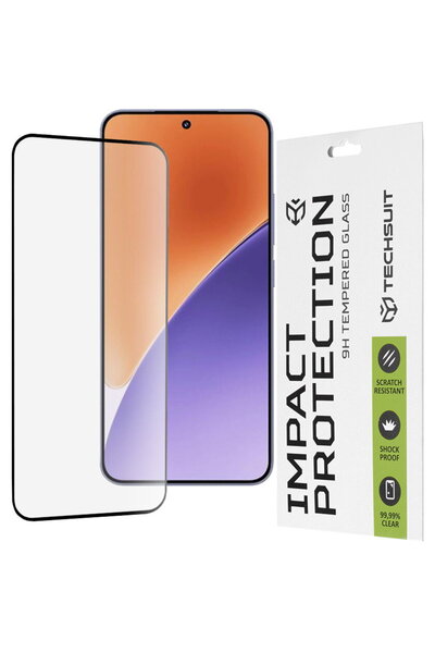 Techsuit Folie pentru Xiaomi 15 - 111D Full Cover / Sticlă cu adeziv integral...