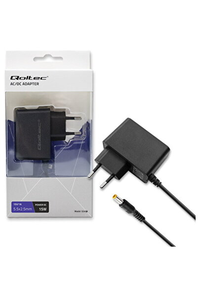 Qoltec 52418, 15 W, Negru