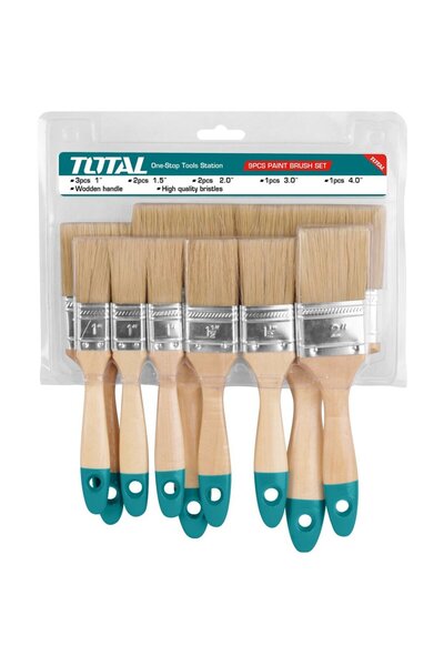 TOTAL Set 9 pensule pentru vopsit