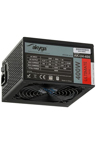 Akyga Върховно ATX захранване 400W AK-U4-400 80+Bronze Вентилатор 12см P8 4xS...