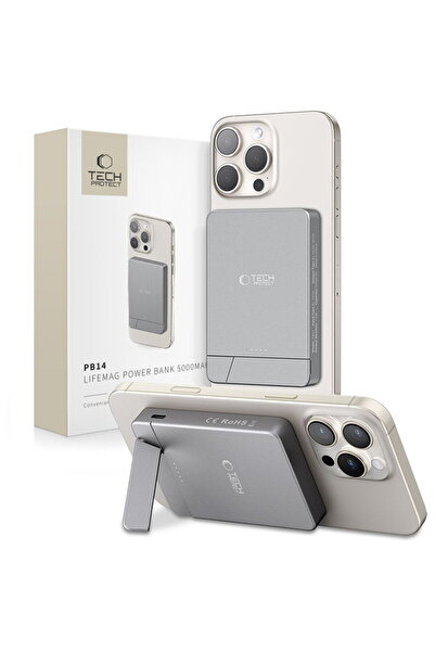 Tech-Protect External Battery PB14 5000 mAh 7.5W Gray