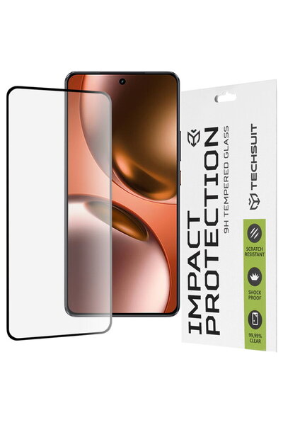 Techsuit Folie pentru Realme GT 7 - 111D Full Cover / Sticlă cu adeziv integr...