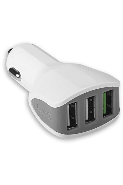 Celly CC3USBTURBO - Încărcător auto cu 3 porturi USB-A 22W