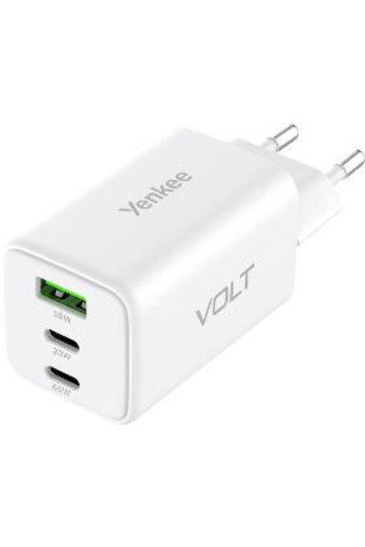 Yenkee VOLT GaN USB-C QC4.0 PD3.0 3A 45W Alb