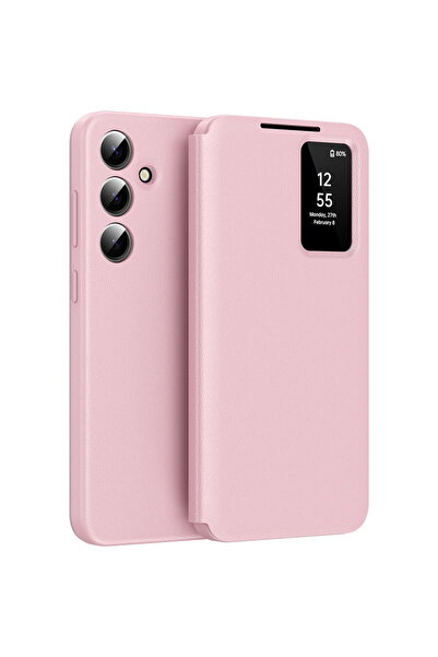 Techsuit Husă pentru Samsung Galaxy S24 - Seria SmartView - Roz