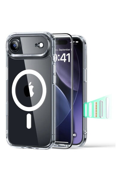 ESR Husa pentru iPhone 17 Air + Folie - Classic Hybrid HaloLock - Clear