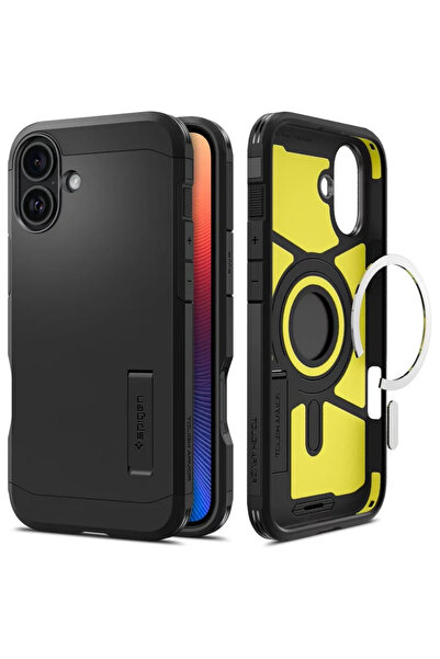 Spigen Здрав калъф MagSafe, черен - iPhone 16 Plus