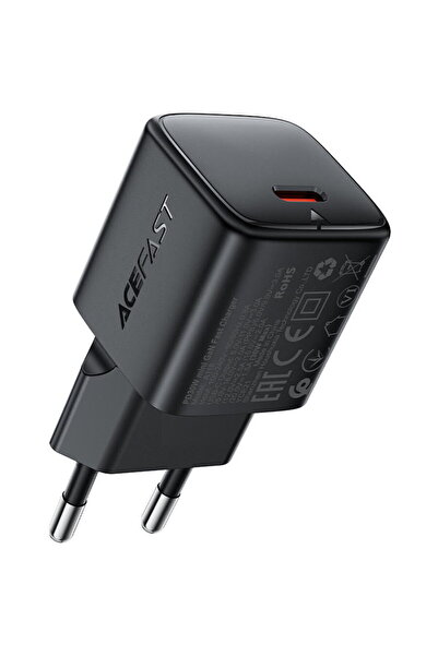 Acefast GaN Type-C PD30W A118, negru