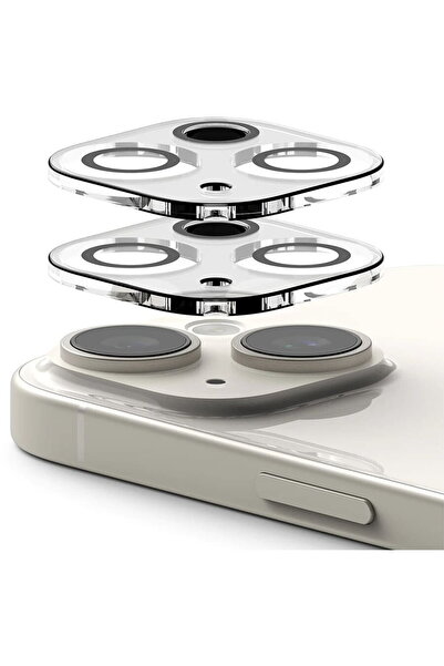 Ringke Folie Camera pentru iPhone 15 / 15 Plus (set 2) - Camera Protector Gla...