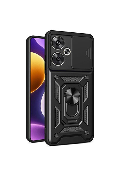 Techsuit Husă pentru Xiaomi Poco F6 - Seria CamShield - Negru