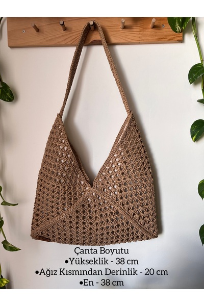 CreativeCraft Kağıt İp Çanta, Kağıt İp Zarf Çanta, Omuz Çantası