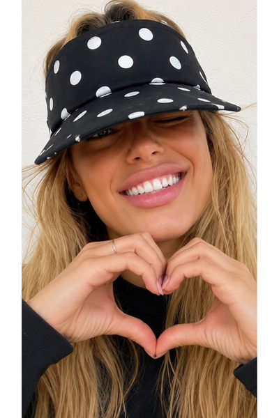 la polario Premium Polka Dot Visor Hat