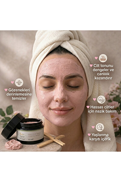 Naturea Botanical Maison Gözenek temizleyici-Dengeleyici Pembe Kil Maskesi