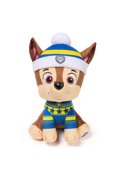 PAW PATROL Sesli Holiday Peluş 20 cm - Chase