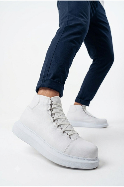 Zerenyus Roma 258 premium quality lace-up men's boot white