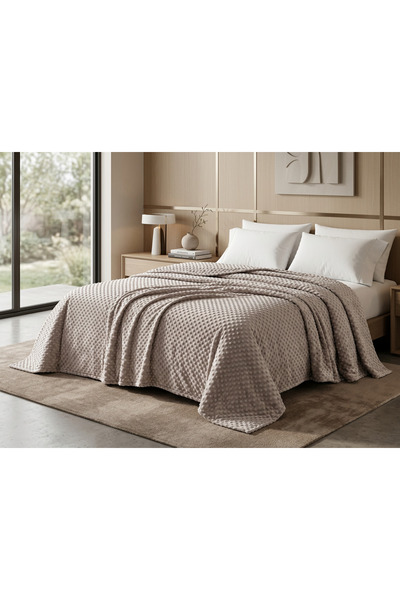 MİNK Mink All Season 500 Mink Double Size Bud Blanket/Bedspread 200*220 cm