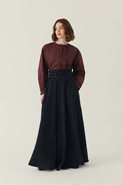 ZÜLAYS Thin K Belt I m Modal Skirt Black