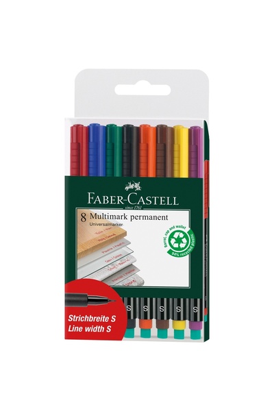 Faber Castell Set de markere permanente 8 S Multimark Faber-Castell