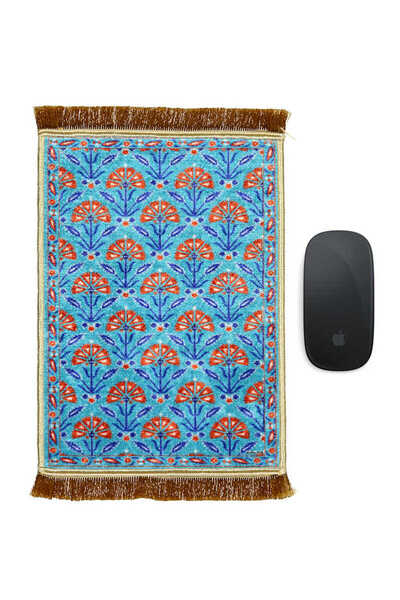 Bursa İpek Mousepad decorativ mic, turcoaz