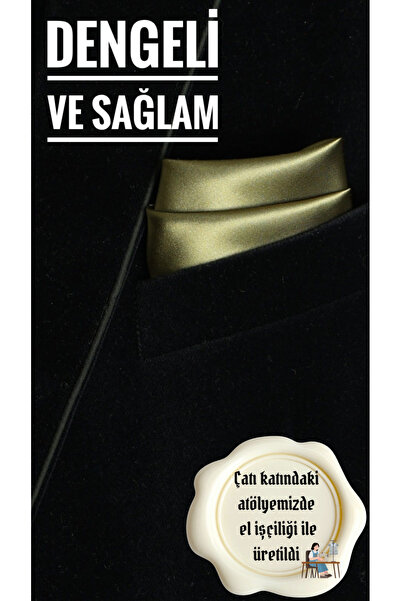 Store Saten Düz Erkek Cep Yaka Mendili Ceket Mendili